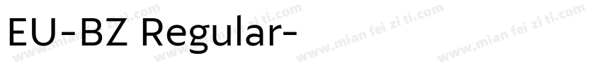 EU-BZ Regular字体转换